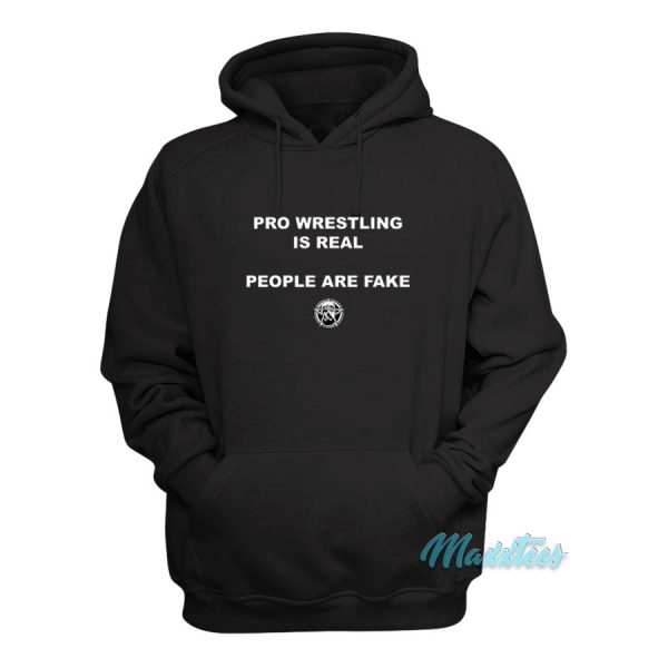 Pro Wrestling Is Real People Are Fake Hoodie