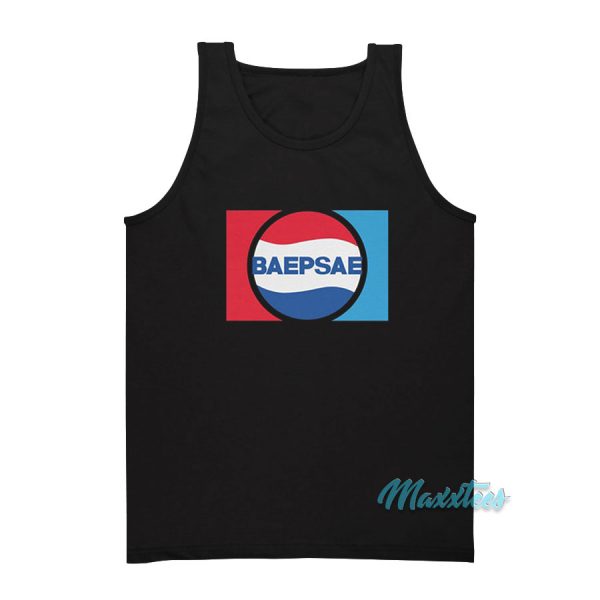 BTS Baepsae Silver Spoon Pepsi Logo Tank Top