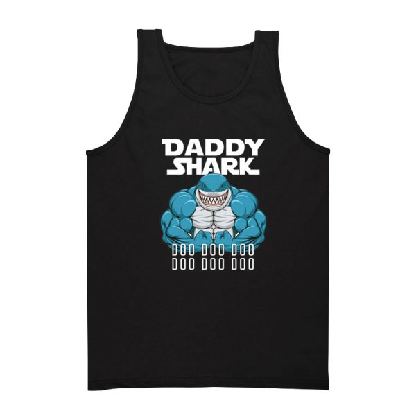 Daddy Shark Doo Doo Gym Tank Top