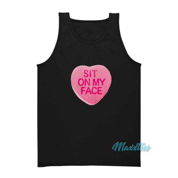 Heart Sit On My Face Tank Top