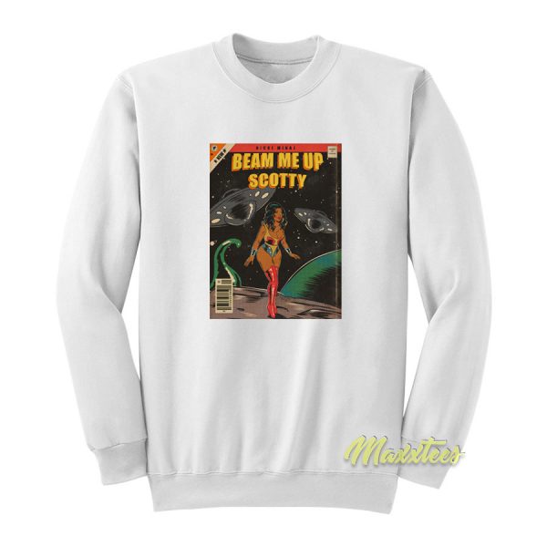 Nicki Minaj Beam Me Up Scotty Comic Sweatshirt