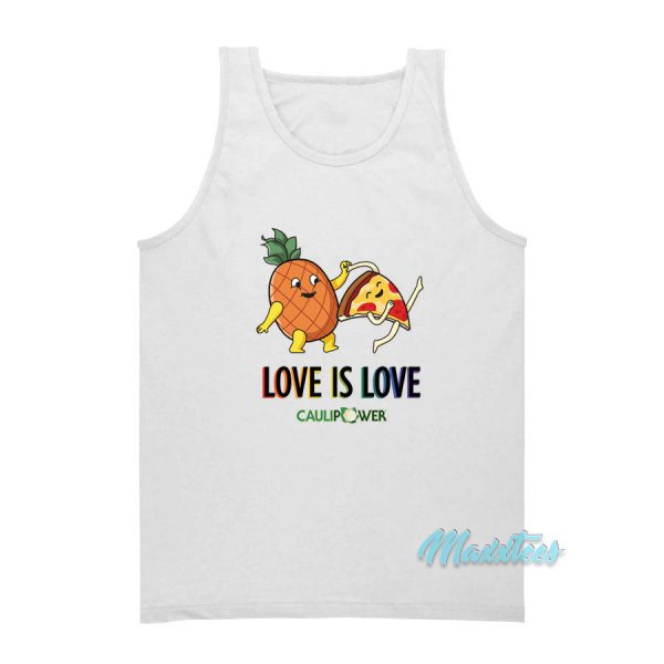 Pineapple Pizza Love Is Love Tank Top
