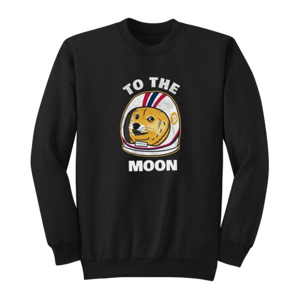 To The Moon Dogecoin Sweatshirt