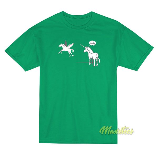 Funny Lucky Pegasus Unicorn T-Shirt