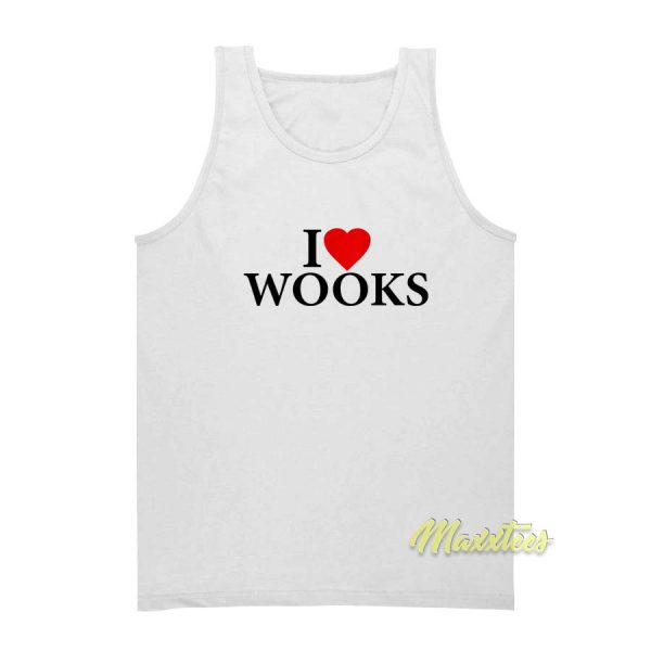 I Love Wooks Unisex Tank Top