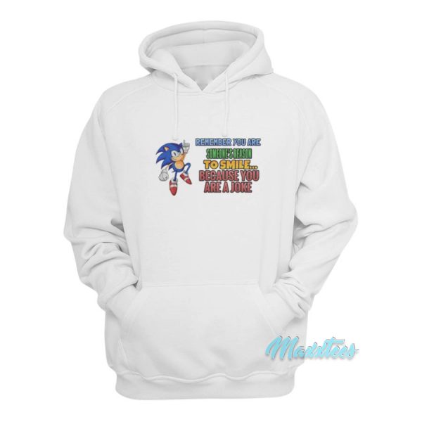 Sonic Remember You Are Someone Reason To Smile Hoodie