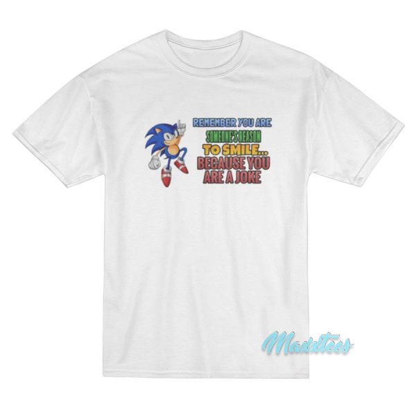 Sonic Remember You Are Someone Reason To Smile T-Shirt