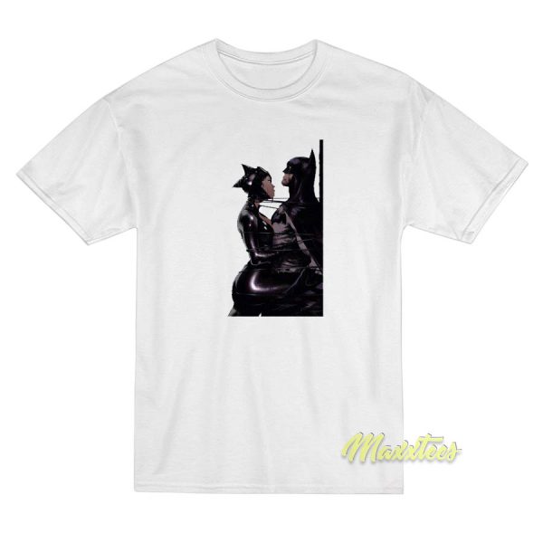 Summer Cartoon Batman and Catwoman T-Shirt