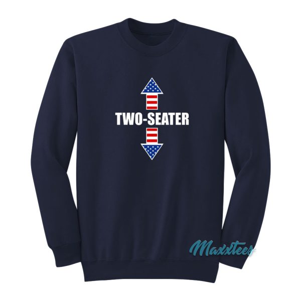 Two-Seater Usa Flag Arrows Sweatshirt