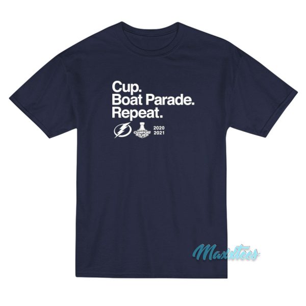 Tampa Bay Lightning Cup Boat Parade Repeat T-Shirt