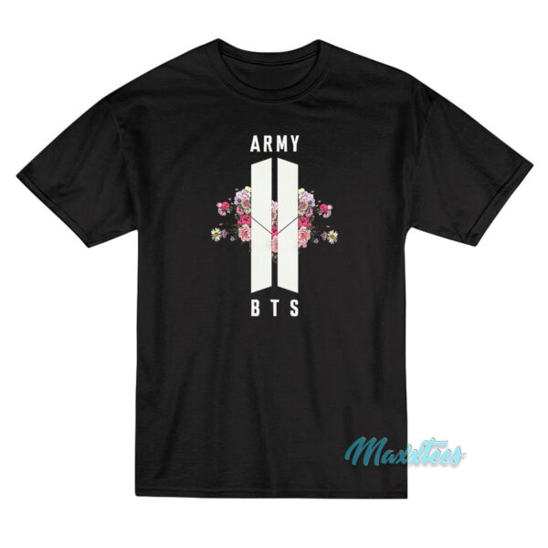 BTS Army Floral Logo T-Shirt