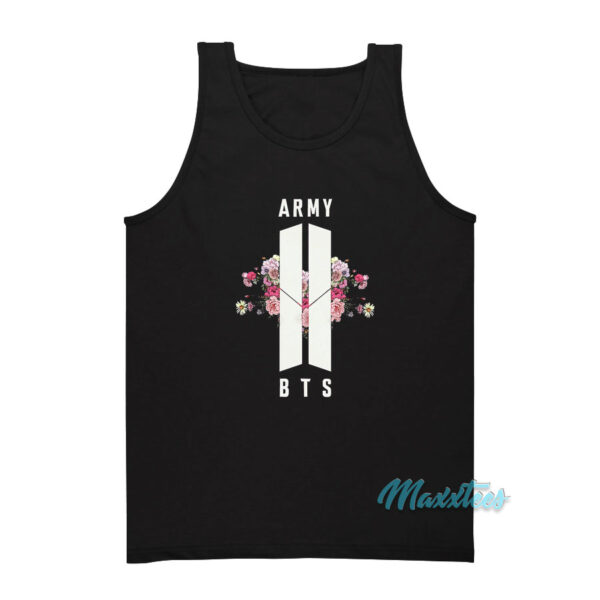 BTS Army Floral Logo Tank Top