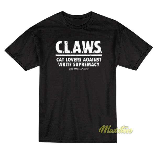 Cat Magic Punks Claws Cat Lovers Against White T-Shirt