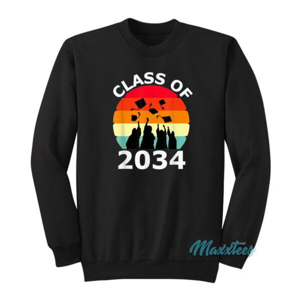 Class Of 2034 Grow With Me Vintage Sweatshirt