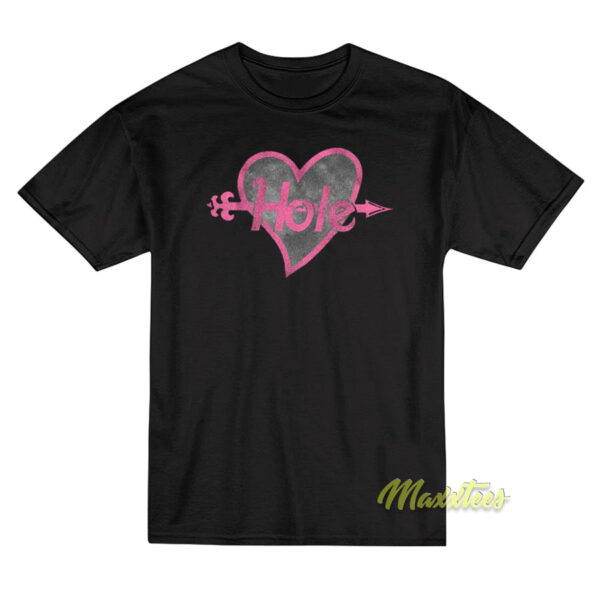 Hole Cupid's Arrow Heart Logo T-Shirt