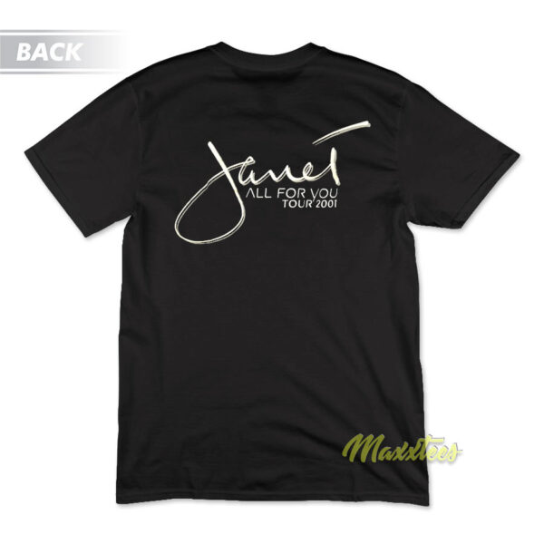 Janet Jackson All For You Tour 2001 T-Shirt