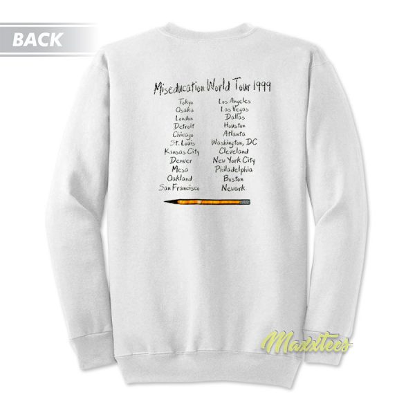 Lauryn Hill Miseducation World Tour 1999 Vintage Sweatshirt