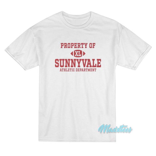 Property Of Sunnyvale Athletic Department T-Shirt