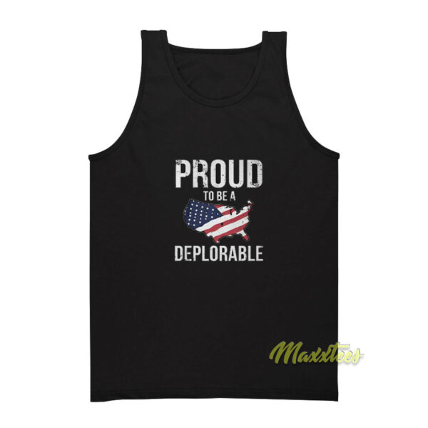 Proud To Be A Deplorable USA Tank Top