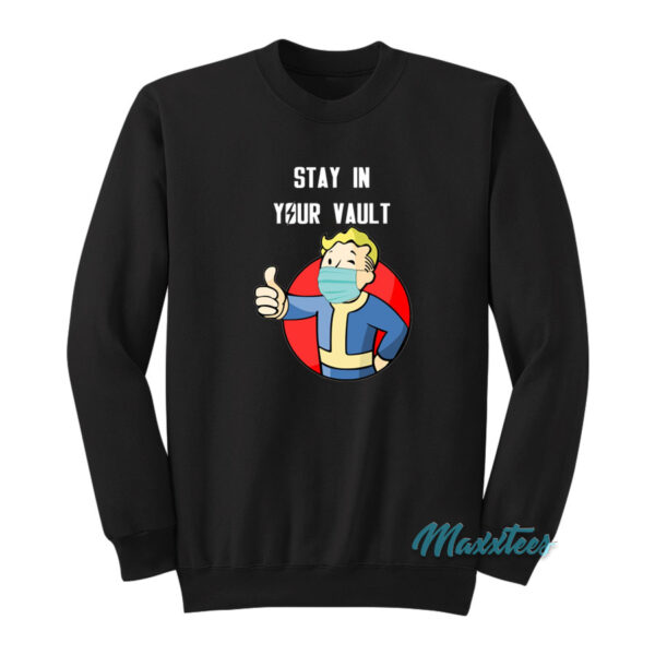 Stay In Your Vault Fallout Boy Masked Sweatshirt