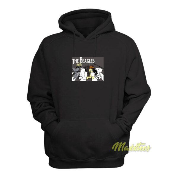 The Beagles Peanuts In Abbey Road The Beatles Hoodie
