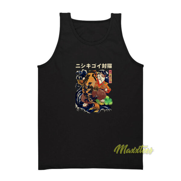 The Cat and Koi Tank Top