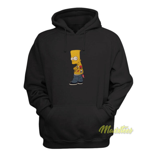 The Simpsons Authentic Bart Simpson Tattoo Hoodie