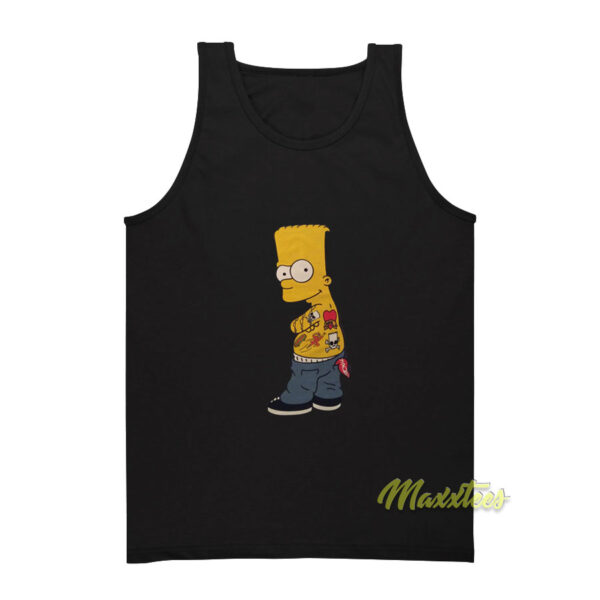 The Simpsons Authentic Bart Simpson Tattoo Tank Top