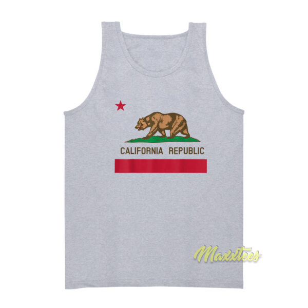 California Republic State Flag Tank Top