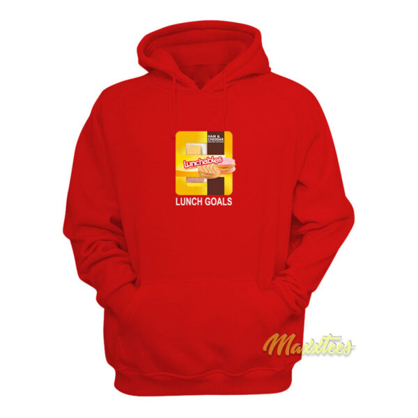 Ham and Cheddar Lunchables Lunch Goals Hoodie