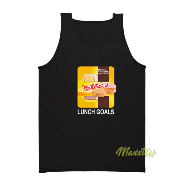 Ham and Cheddar Lunchables Lunch Goals Tank Top