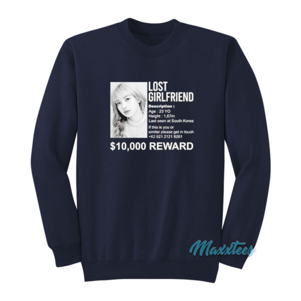 Lisa Lost Girlfriend 10000 Reward Sweatshirt