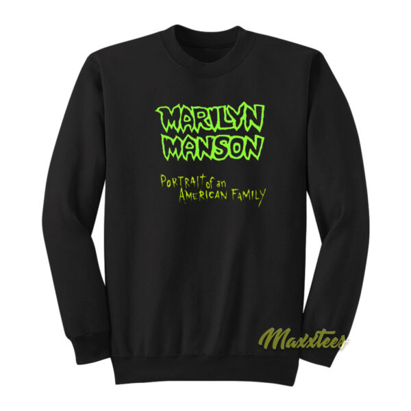 Marilyn Manson Portrait Logo Sweatshirt