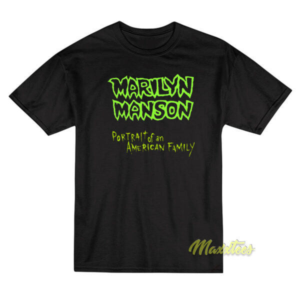 Marilyn Manson Portrait Logo T-Shirt