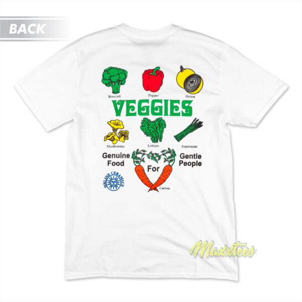 Veggies Genuine Food For Gentle People T-Shirt