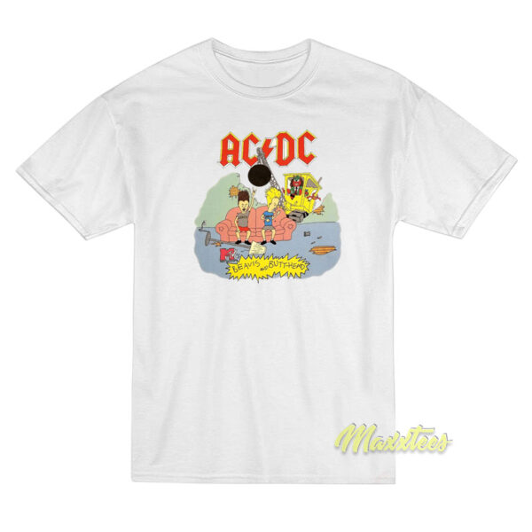 1996 Beavis and Butthead ACDC Mtv T-Shirt