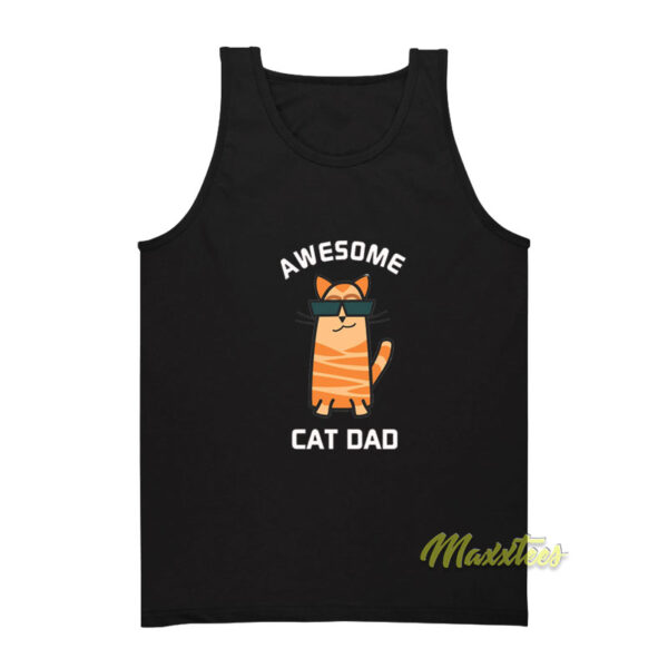 Awesome Cat Dad Tank Top