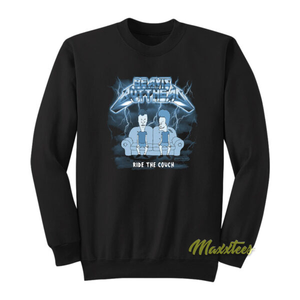 Beavis and Butthead Ride The Couch Sweatshirt