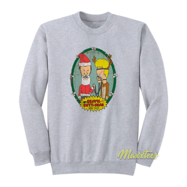 Beavis and Butthead Santa Christmas Sweatshirt