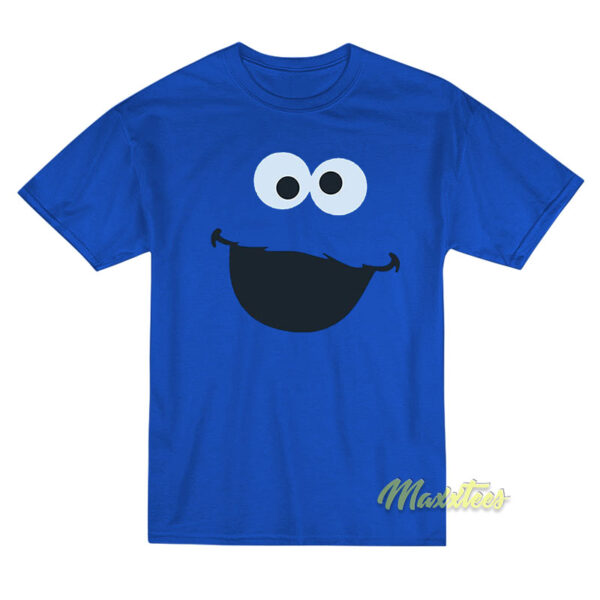 Sesame Cookie Monster Face T-Shirt