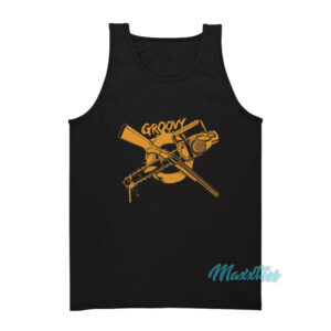 Groovy Chainsaw And Shotgun Tank Top