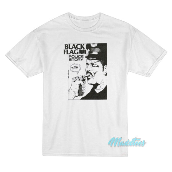 Henry Rollins Black Flag Police Story T-Shirt