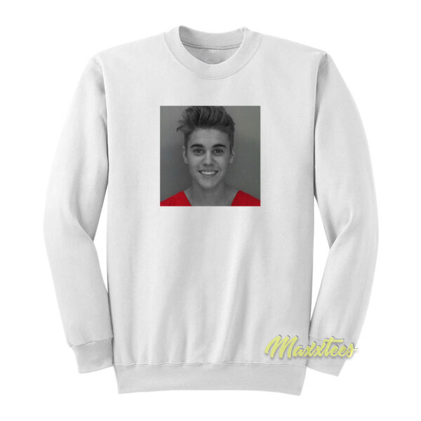 Justin Bieber Mugshot Sweatshirt Unisex