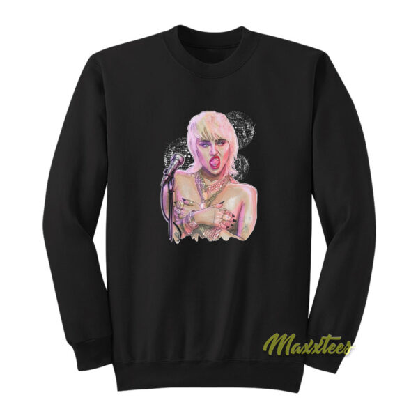 Midnight Sky Disco Miley Cyrus Sweatshirt