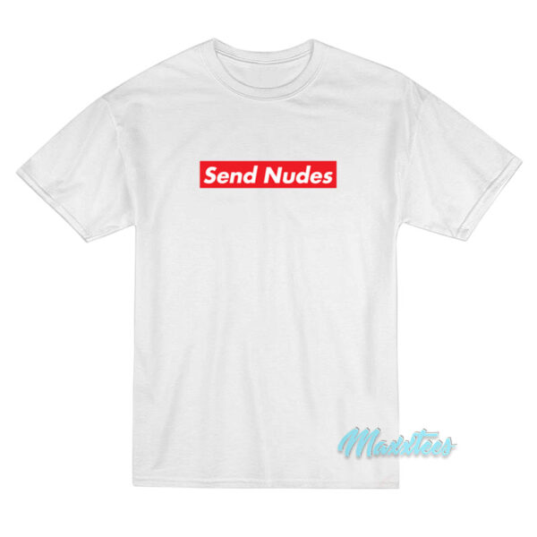 Send Nudes Logo Box T-Shirt