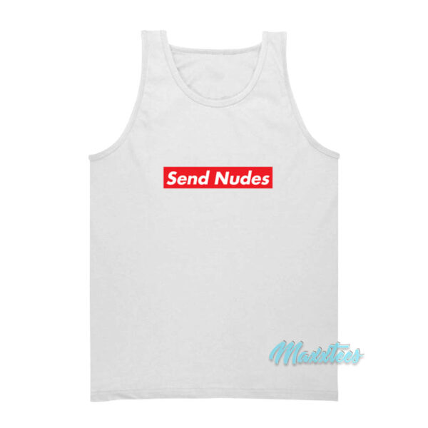 Send Nudes Logo Box Tank Top