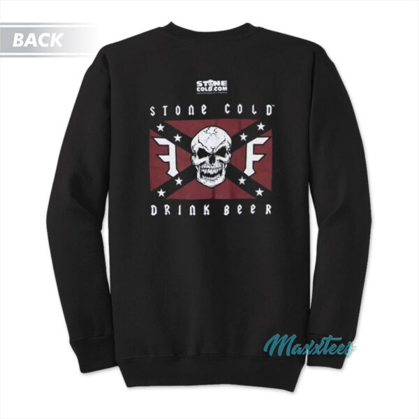 Stone Cold Steve Austin Drink Beer Skull Sweatshirt