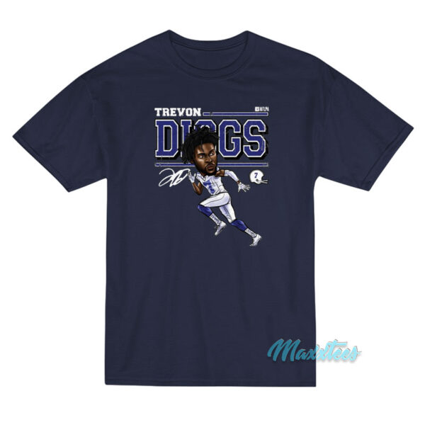 Trevon Diggs Dallas Cartoon T-Shirt
