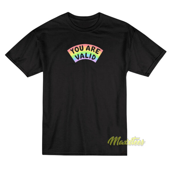 You Are Valid Rainbow T-Shirt