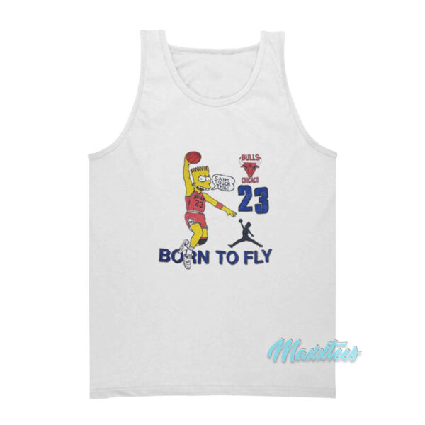 Bart Simpsons 23 Born To Fly Tank Top